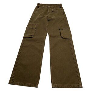 Flaneur Phone Pocket Cargo Pants in Army